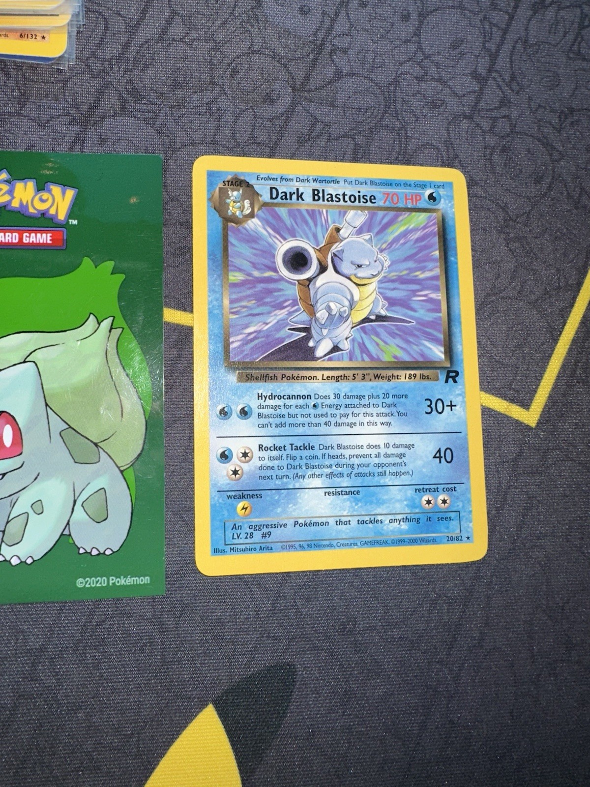 Pokémon Card Dark Blastoise 20/82 Non Holo Rare Unlimited 056💎NM +💎