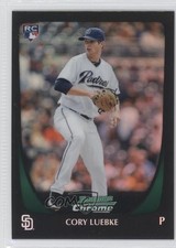 2011 Bowman Chrome Refractor Cory Luebke #198 1k5
