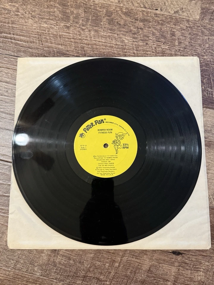ROMPER ROOM Fitness Fun (LP, 1973, Peter Pan Records) 8116 Exercise Games - Image 3 of 4