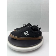 Etnies Axel Mens 8.5 Black White Gum Canvas Skate Shoes Skateboard Sneakers NEW