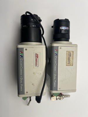 ARM Electronics C420 Color Box/Body CCTV Lot of 2 Auto Iris NTSC - not tested