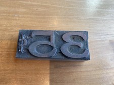Vintage Letterpress Printing Block - “35¢”