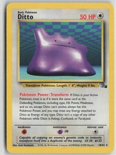 Ditto 18/62 Rare Fossil Pokemon Unlimited Heavily Played on eBay