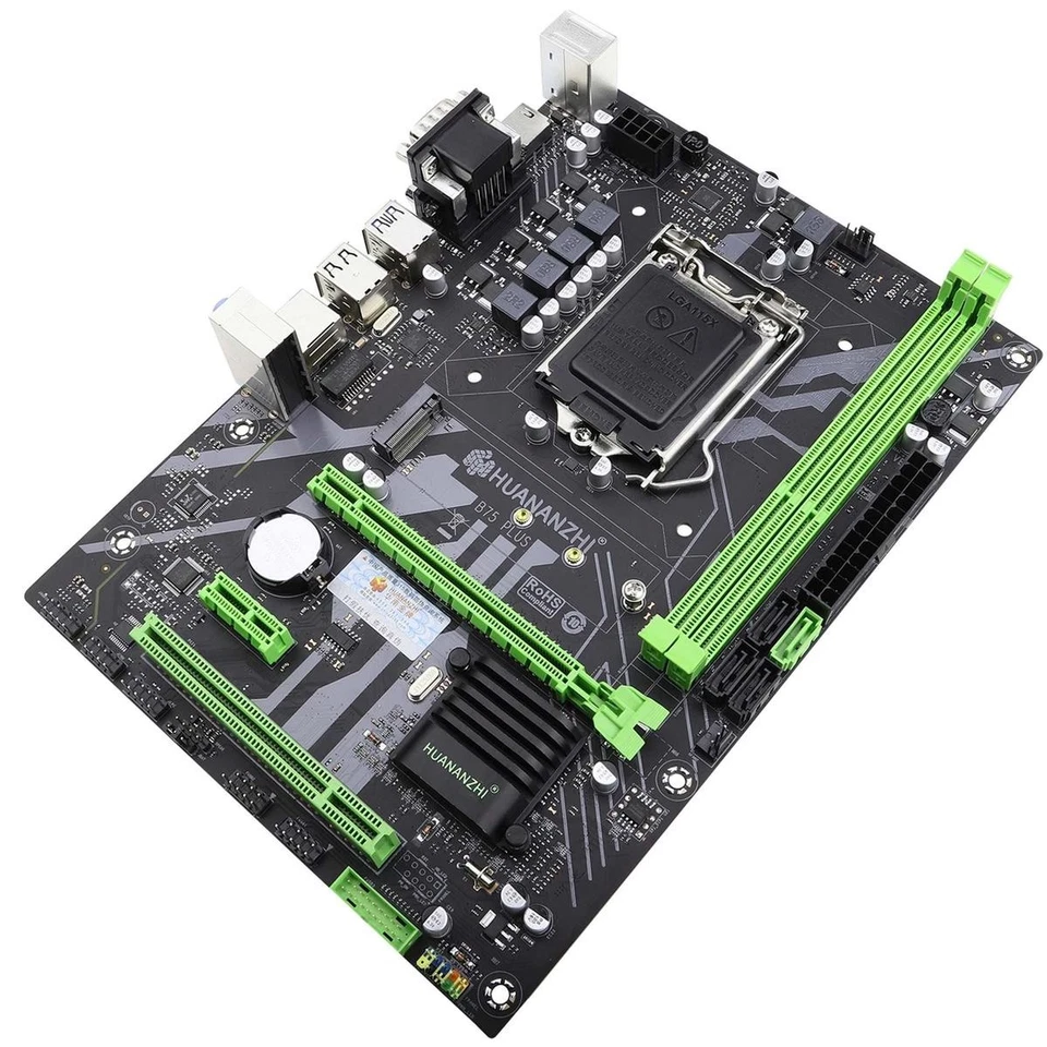 SCHEDA MADRE MICRO-ATX LGA1155 LGA 1155 B75 CON SLOT M.2 VGA HDMI DDR3 RS232 - Immagine 2 di 3