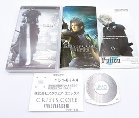 Sony PSP-2000 Crisis Core Final Fantasy FF Ⅶ 7 Limited Console w/etc. -Very Good