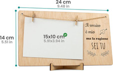 12 Clip Portafoto Vintage - Supporto Per Foto, Appunti E Display, Metallo - Foto 11