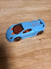 2013 Hot Wheels Exotics Lamborghini Sesto Elemento Light Blue Die-Cast 1:64 Car