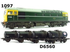 Heljan 1097 Class 33 D6580 TrainPack BR Green FYE with ESSO Tank Wagons Pack ...