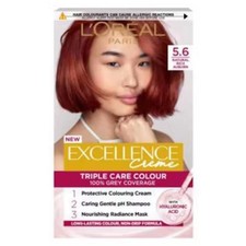 Image of L'Oreal Excellence Creme Triple Care Colour 5.6 Natural Rich Auburn (3 PACKS)