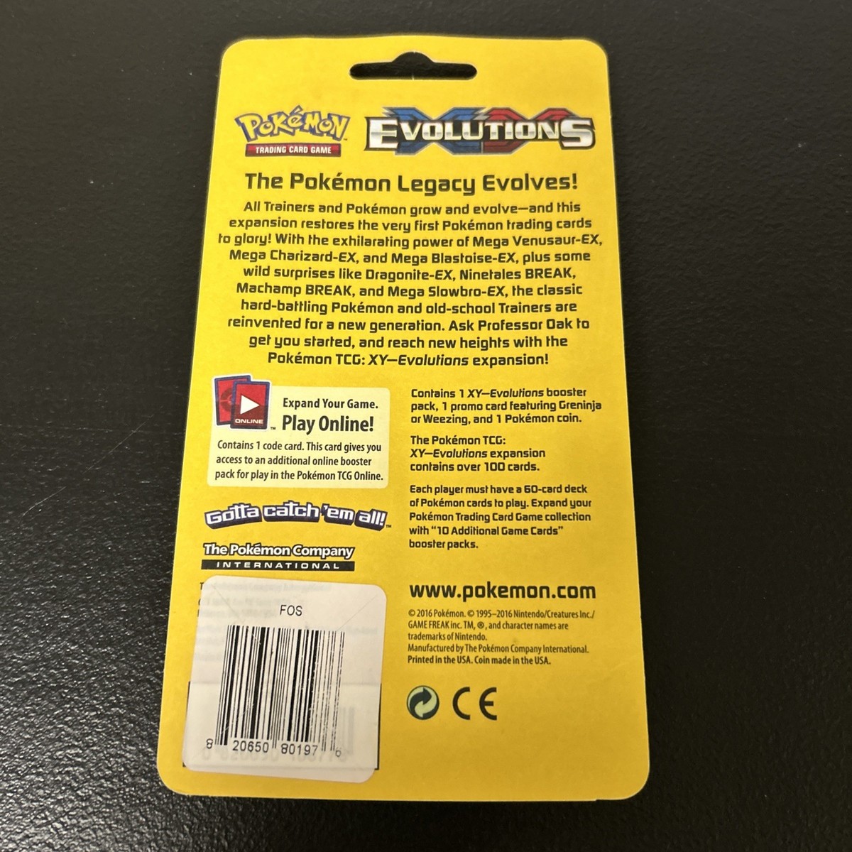 Pokemon - XY Evolutions - Booster Blister Pack Greninja