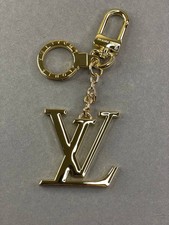 Louis Vuitton LV Circle Bag Charm Key Holder Gold Tone Keychain