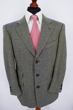 Regent Soft Tweed Sakko Gr.50 Schurwolle Mix Bronze Blau Blue Label Top Zustand