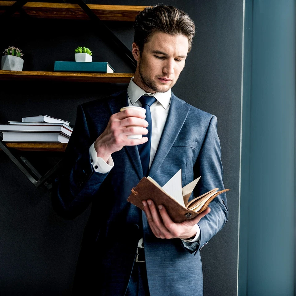 Premium Leatherbound Writing Journal Set: Real Authentic Antique Style & Hand... - Image 4 of 4