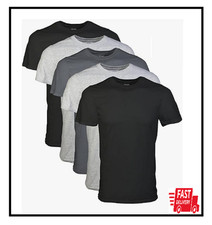 Gildan Men's Crew T-Shirts Multipack Style G1100 Assorted Black 5-Pack, X-Large