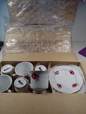 RED HAT SOCIETY CLUB CUP & SAUCER (24 Sets)DARICO LADIES ORGANIZATION COFFEE TEA