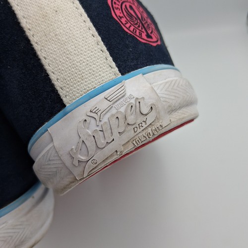 Superdry Donna Scarpe da Ginnastica Hi Top Scarpe Foderate in Pelliccia Taglia 6/39 Navy Casual - Foto 6 di 14