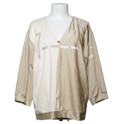 Zip73, Top, Größe: XXL, Beige/Weiß, Elasthan/Polyamid, Print, Damen #brt