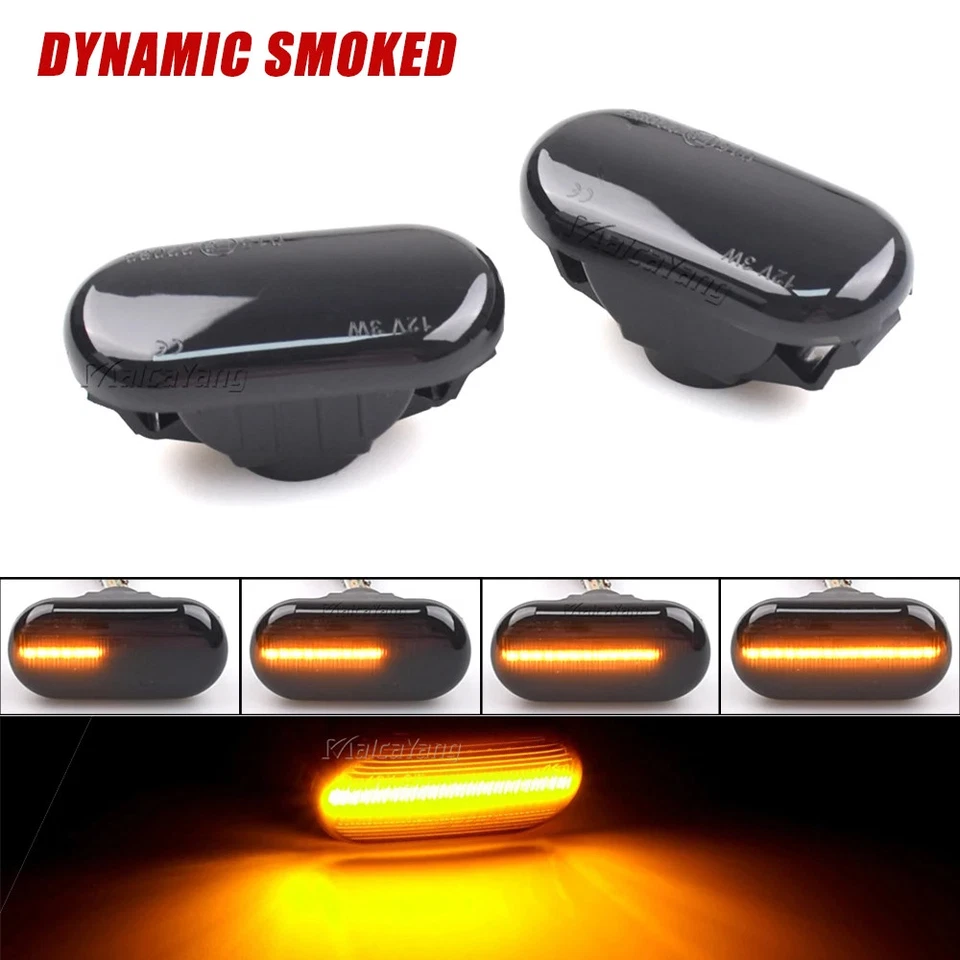 Car Dynamic Side Marker LED Turn Signal Light for Nissan Cube Z11 Tiida C11 Note - Image 4 of 4