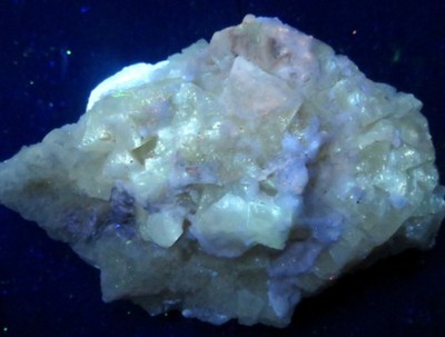 WITHERITE XTALS. on yellow FLUORITE - MINERVA #1  MINE -  HARDIN CO., IL..