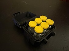 3ml x6 Vial Peptide Vial Storage Container Carrying Case Organizer