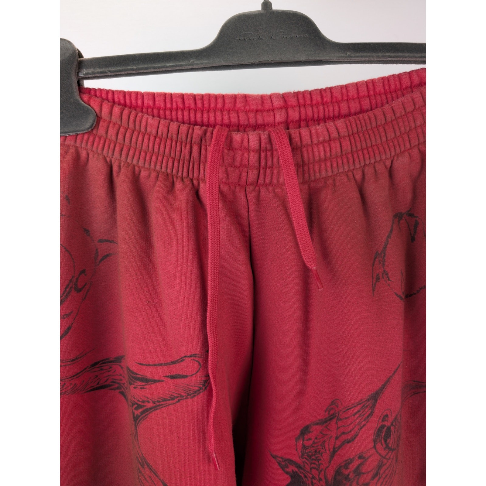 Balenciaga Baggy Sweatpants & Joggers in Red/Black BNWT M image 8