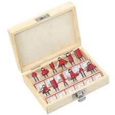 SERIE 12 FRESE PER LEGNO CODOLO Ø 6 mm PER FRESATRICE A PANTOGRAFO