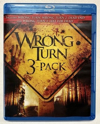 Wrong Turn 3-Pack Blu-ray (3-Discs, Dead End, Left For Dead, 2009)