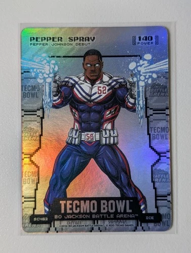 2026 Bo Jackson Battle Arena Tecmo Bowl Pepper Spray Battlefoil #SCH52