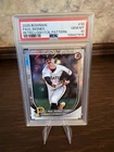 2025 Bowman Paul Skenes Retro Logo Foil Refractor Pittsburgh Pirates