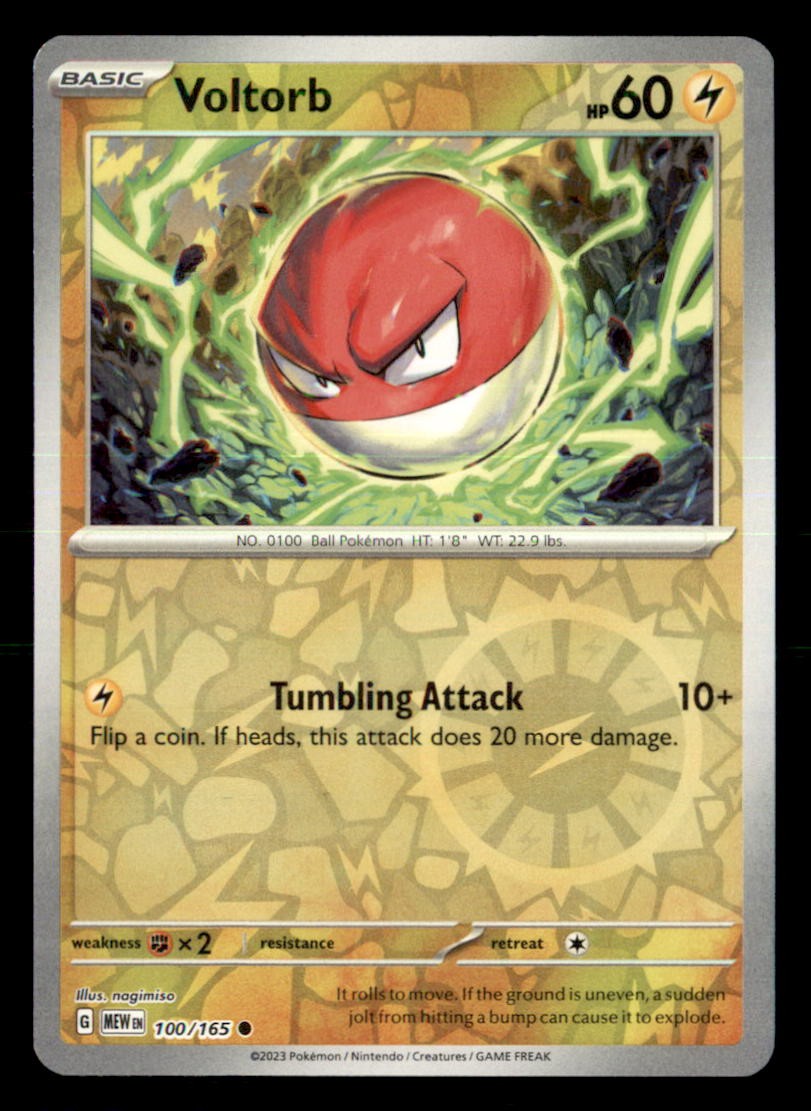 Voltorb 100/165 Common Professor Program Promos Pokemon Reverse Holo LP
