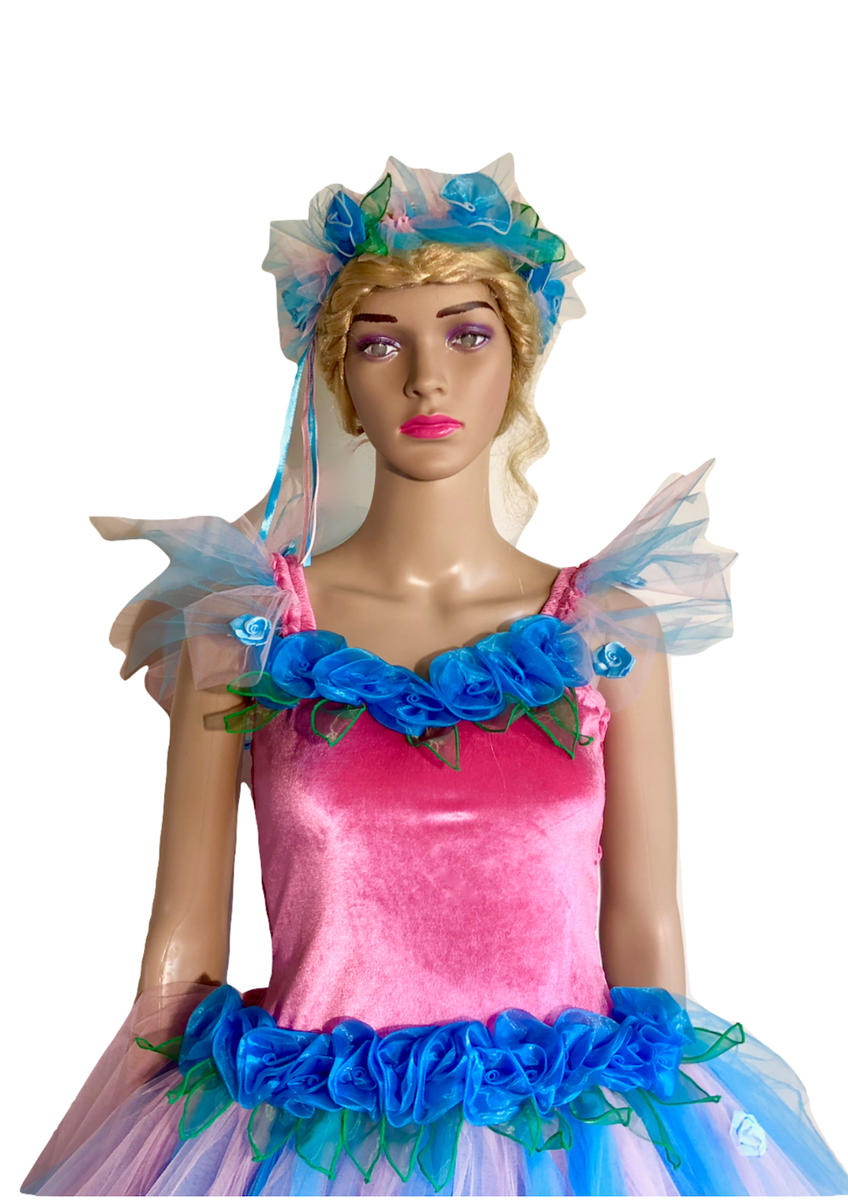 Women's Adult Fairy Dress Costume Pink & Blue Heaven | eBay
