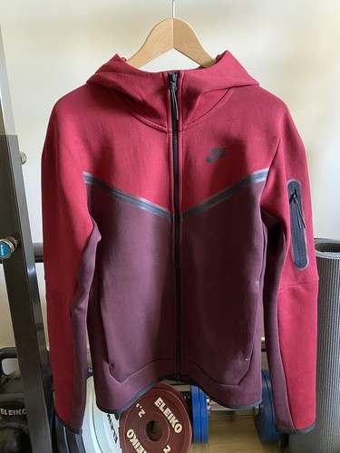 Nike Tech Fleece Full Zip Hoodie - Team Red / Burgundy Crushed Tags X 