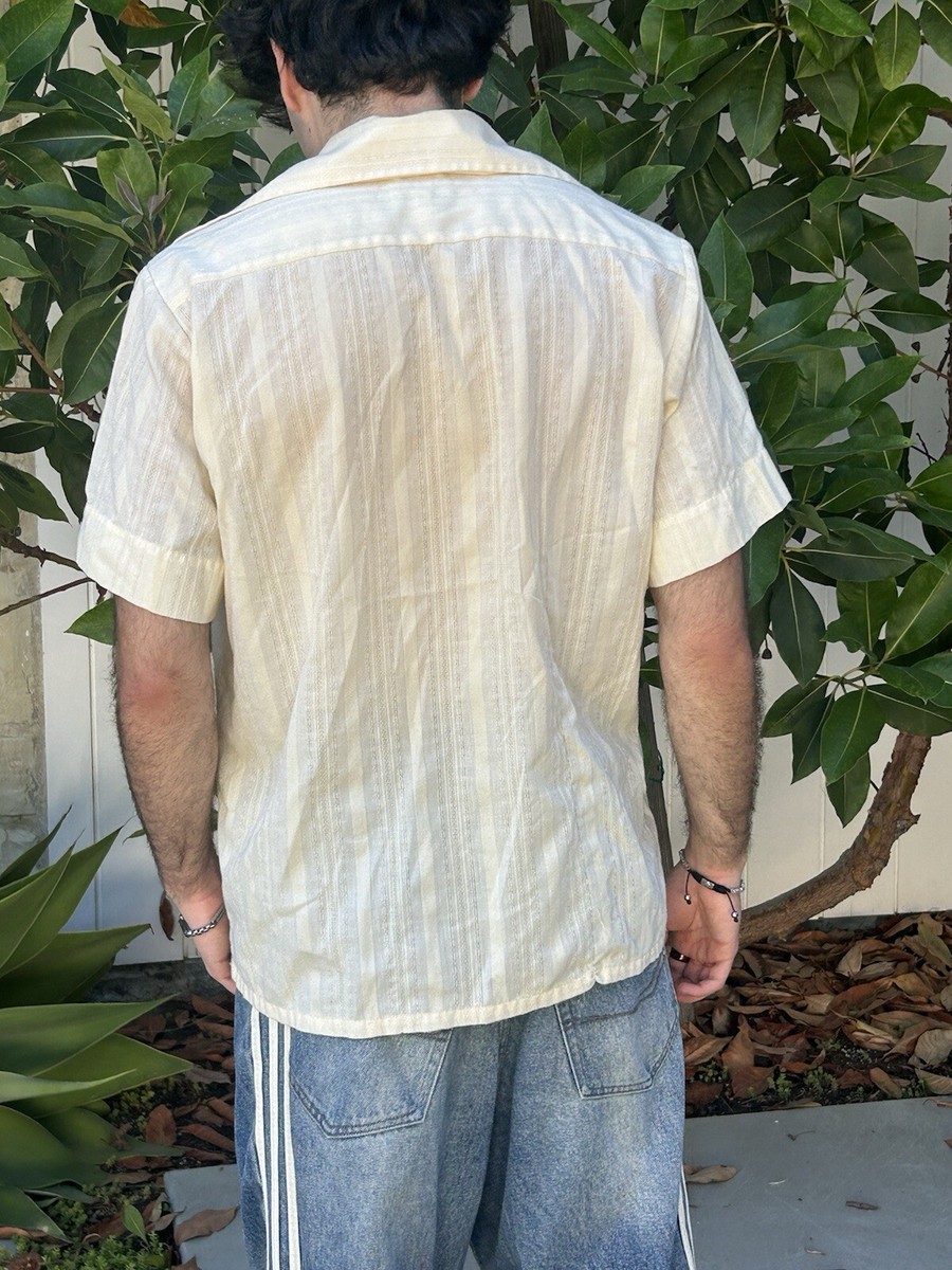 50's 60's ヴィンテージ　California製　 半袖シャツ S 50s Made in California ALL OVER PATTERN COTTON HAWAIIAN