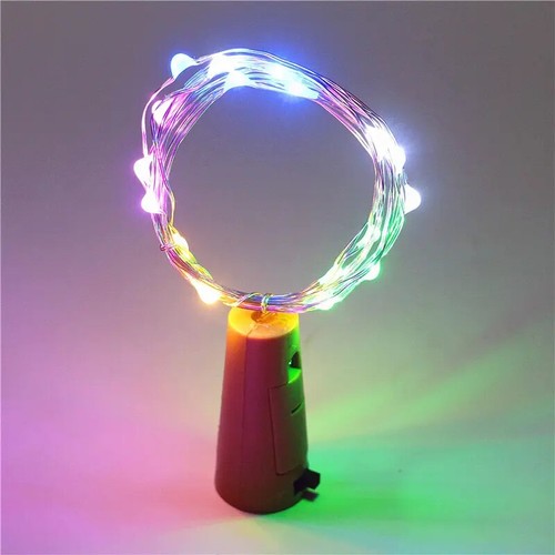 2M Wine Bottle Lights Valentines String For Shaped Wire Operated LED Party - Picture 24 of 27