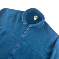 L.L. Bean Women's Blue Full-Zip Fleece Jacket • USA • LARGE