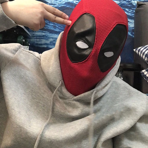 1pc Deadpool Wade Wilson Helmet Mask Cosplay Full Head Halloween Carnival Props - Picture 1 of 10