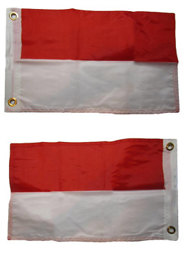 12x18 Monaco Country 2ply Double Sided 12''x18'' Flag Grommets 100D
