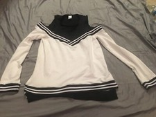 Weissman Dance Hip Hop Shirt AM Adult Medium White Black M Bust 36  