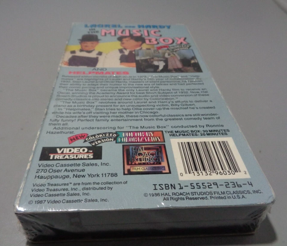 Laurel & Hardy in the Music Box VHS Movie Colorized Version - Image 2 of 2