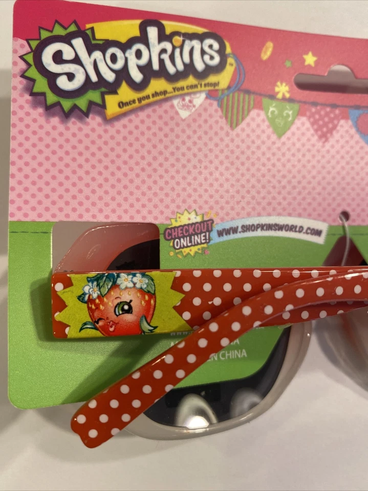 NUEVO Shopkins Niños Gafas de Sol 100% Protección UV Niña Niños Fresa Edad 5+ Foto 3 de 3
