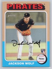 2024 Topps Heritage #216 Jackson Wolf Pittsburgh Pirates RC
