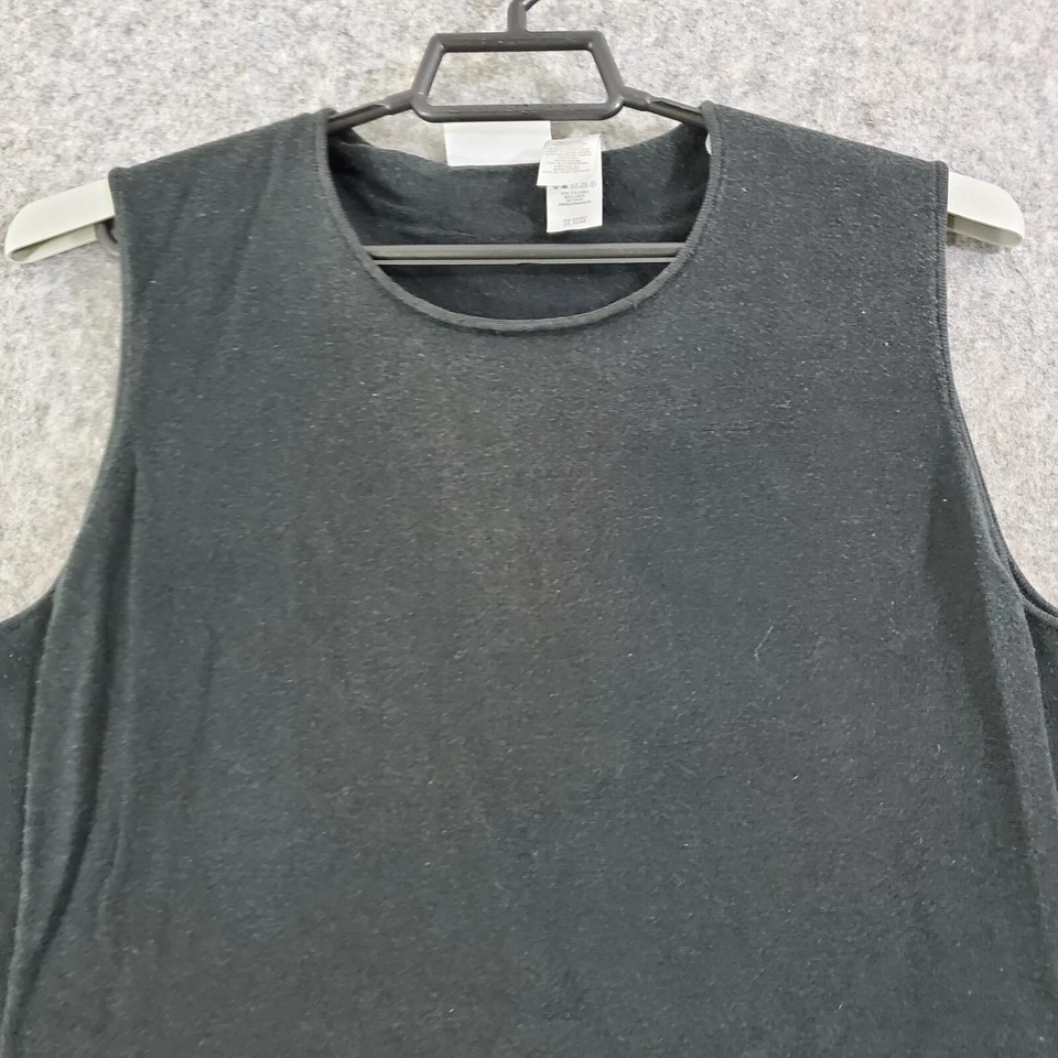 Liz Claiborne Top Womens Extra Large Black Stretch Knit Sleeveless Tank Shell - Image 4 of 4
