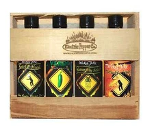 Habanero Hot Sauce Gift Set Jalapeño Garlic 4 Pack Wicked Tickle Sweet Heat