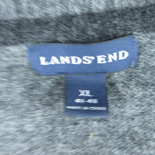 Lands End Pullover Herren Extra Large Grau Argyle Langarm Wollmischung Pulli - Bild 6 von 11