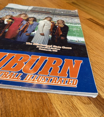Programa de fútbol americano Auburn vs Mississippi 1989 Auburn fútbol ilustrado - Imagen 3 de 7