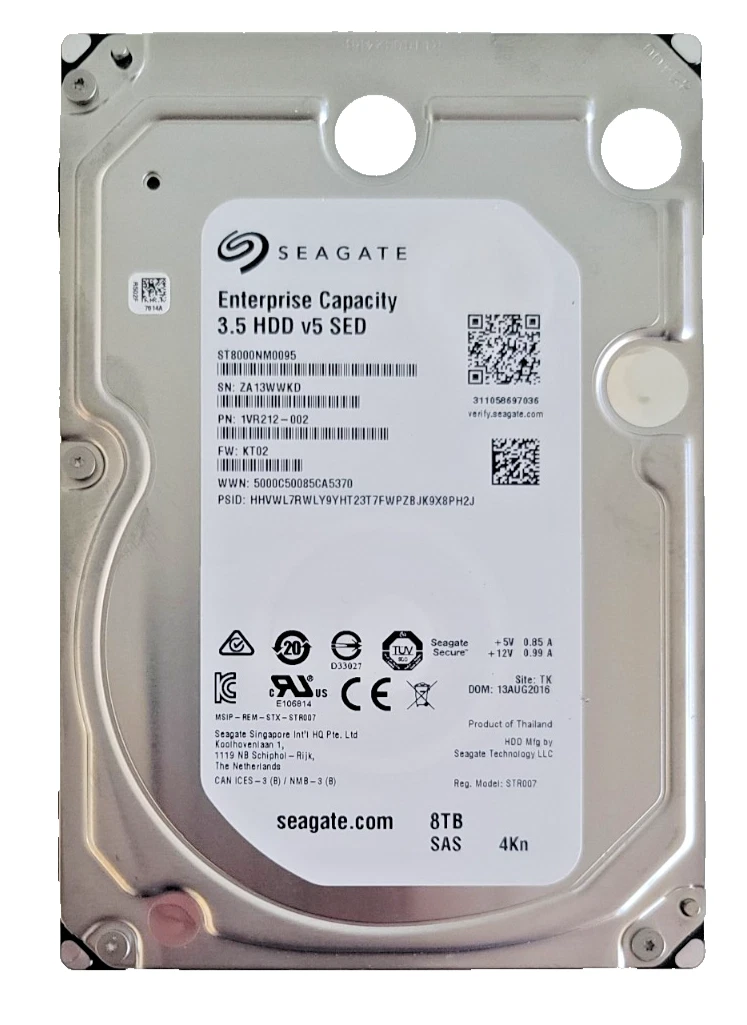 Internal Hard Disk Drives 8 TB Storage Capacity for Sale - eBay