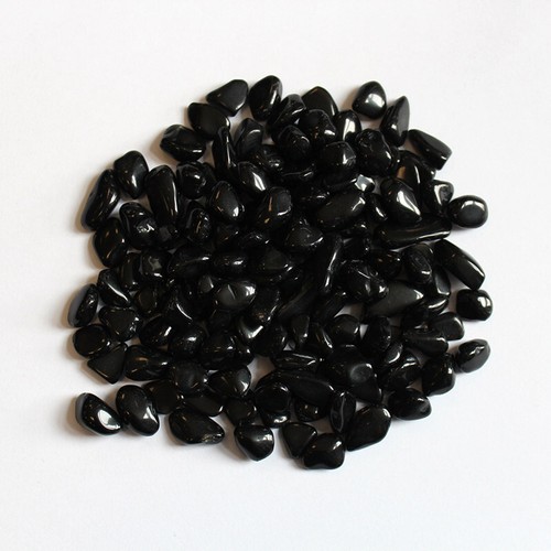 100g/Lot Natural Black Obsidian Quartz Crystal Gravel Specimens Reiki Gemstone - Picture 3 of 10