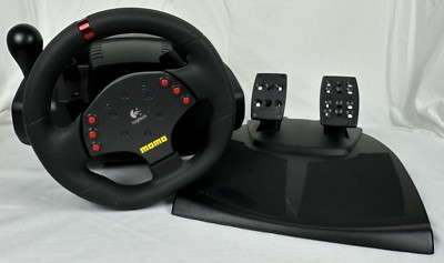 Logitech MOMO Racing Force Steering Wheel Pedals USB (UNTESTED NO PWR CABLE)