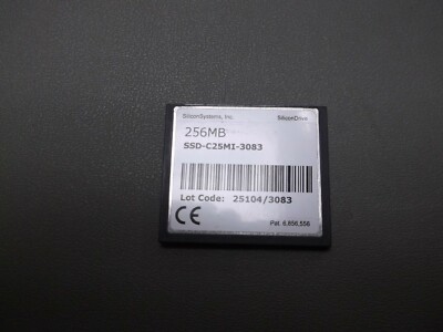 SILICON SYSTEMS SSD-C25MI-3083 256MB COMPACT FLASH SOLID STATE DRIVE 