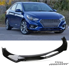 For Hyundai Accent Genesis Gloss Black Front Bumper Lower Lip Spoiler Splitter